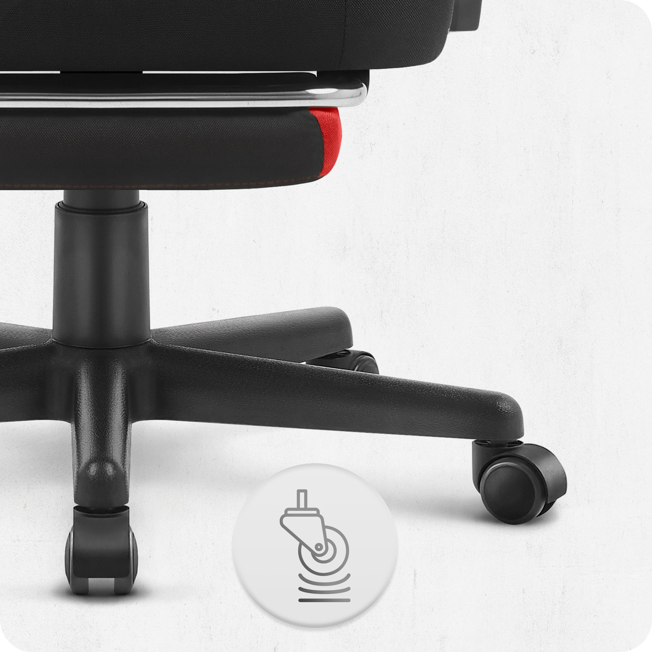 Геймерське Крісло Cabro C504 Black-Red Чорно-Червоне Потужний Стиль для Ігор - Зображення 5