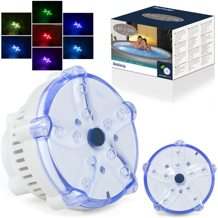 LED Світильник для SPA Jacuzzi Bestway 60303 — 7 Кольорів для Створення Ідеальної Атмосфери