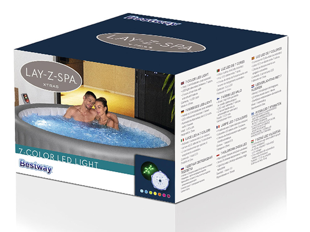 LED Світильник для SPA Jacuzzi Bestway 60303 — 7 Кольорів для Створення Ідеальної Атмосфери - Зображення 6