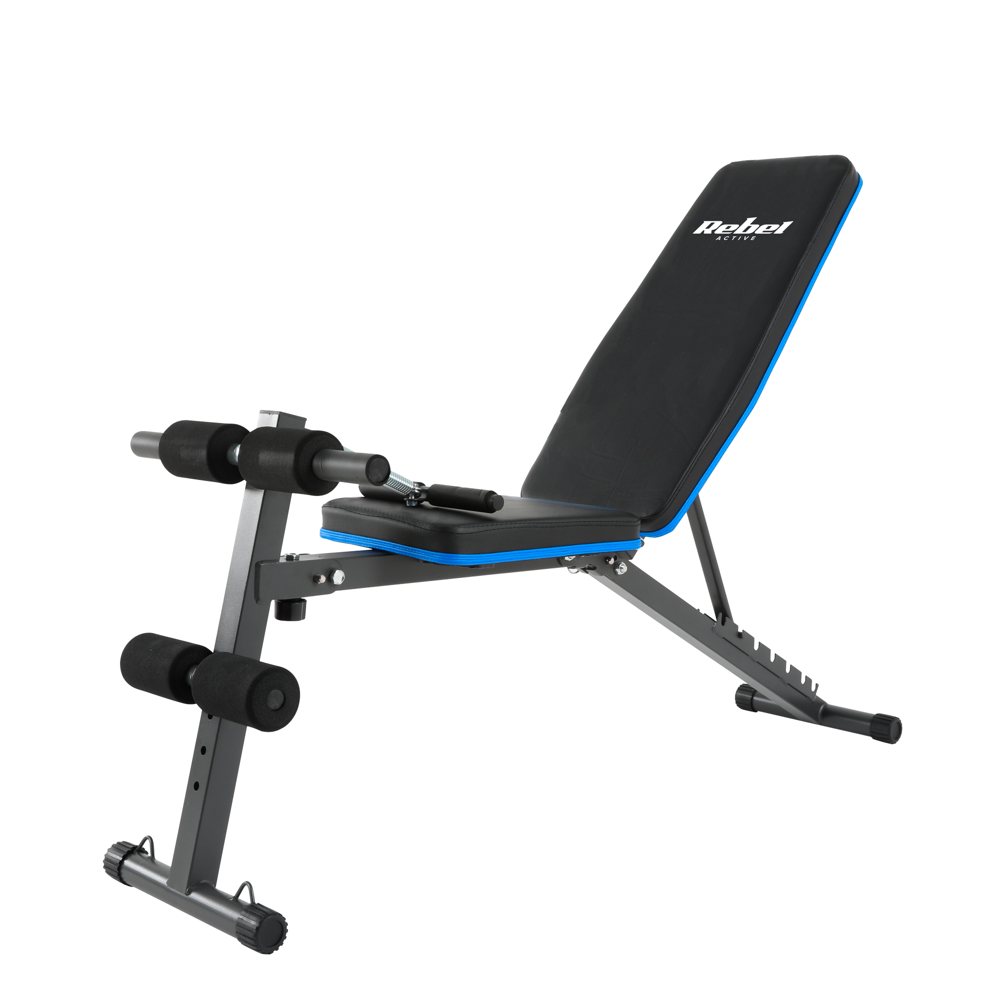 Похила Тренувальна Лава Rebel Active RBA-2003 — З Фіксаторами для Ніг та Гумками для Багаторівневого Тренінгу - Зображення 3