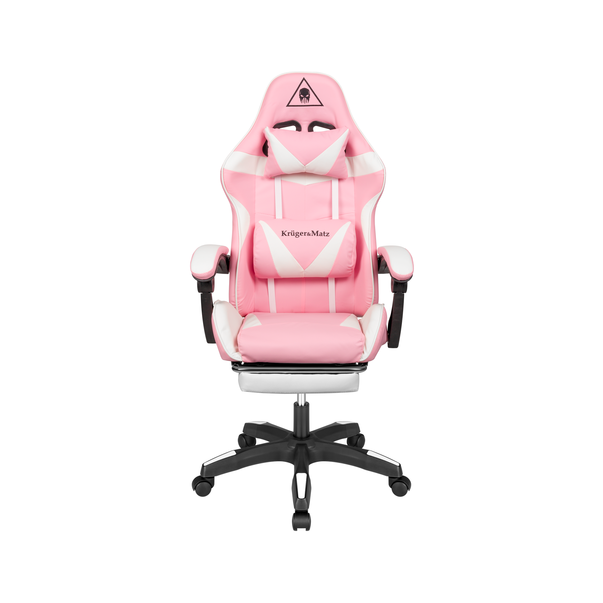 Ігрове Геймерське Крісло Kruger&Matz GX-150 Біло-Рожеве KM0790-P — Стиль та Ергономіка для Тривалих Ігрових Сесій - Зображення 7