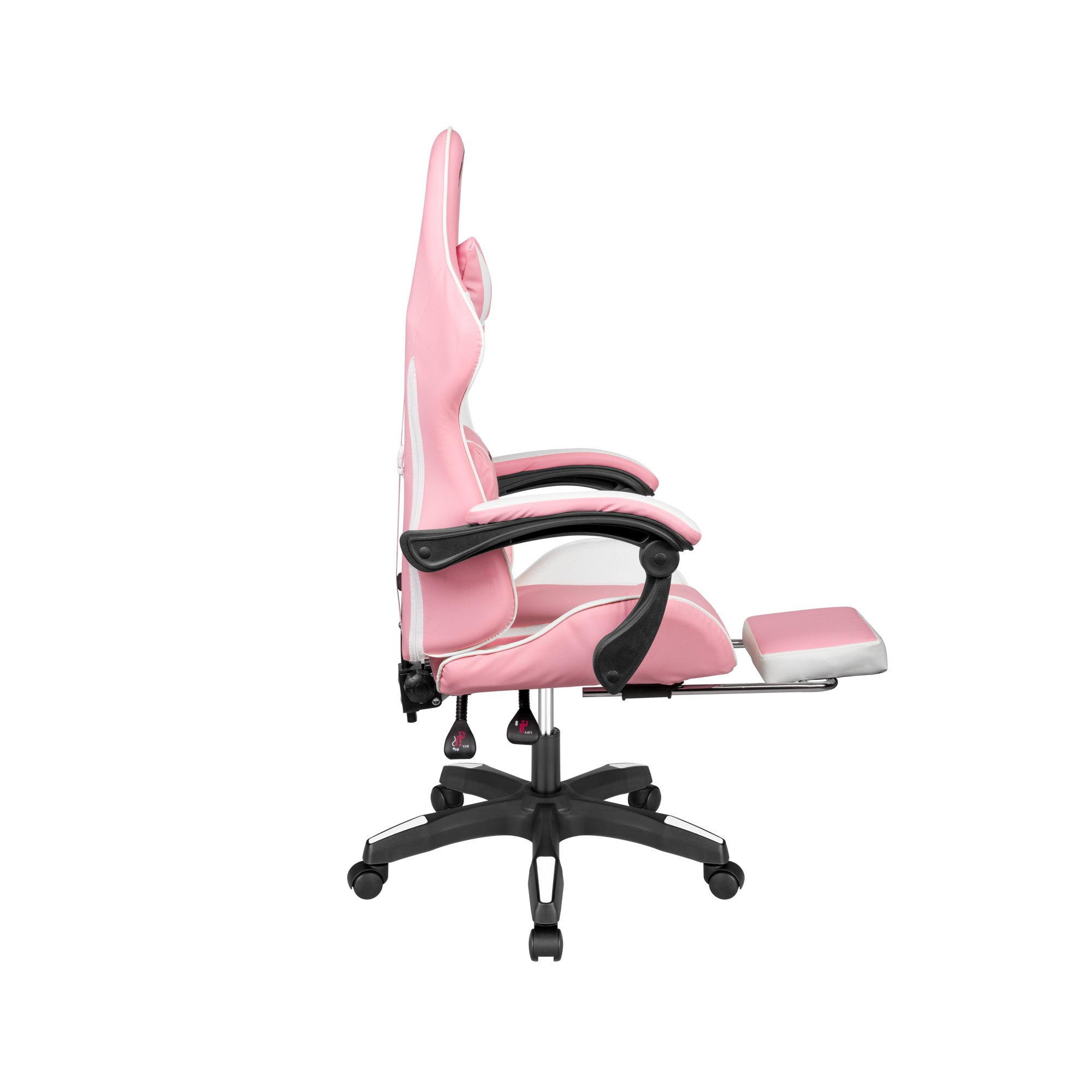 Ігрове Геймерське Крісло Kruger&Matz GX-150 Біло-Рожеве KM0790-P — Стиль та Ергономіка для Тривалих Ігрових Сесій - Зображення 4