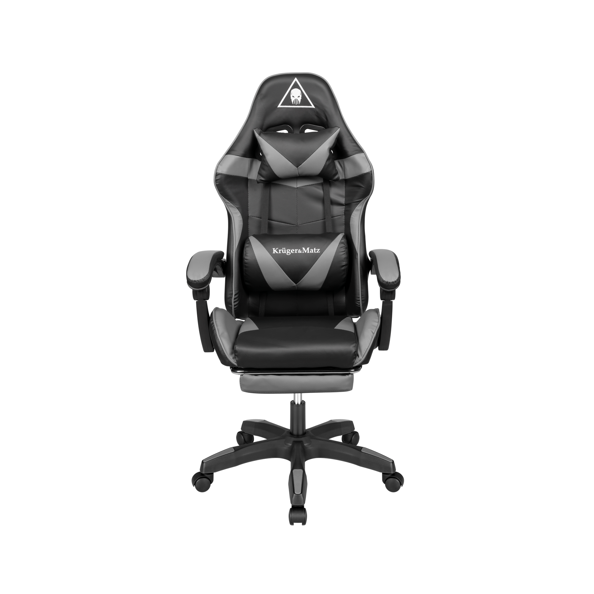 Ігрове Геймерське Крісло Kruger&Matz GX-150 Чорно-Сіре KM0790-G — Універсальний Колір та Максимальний Комфорт