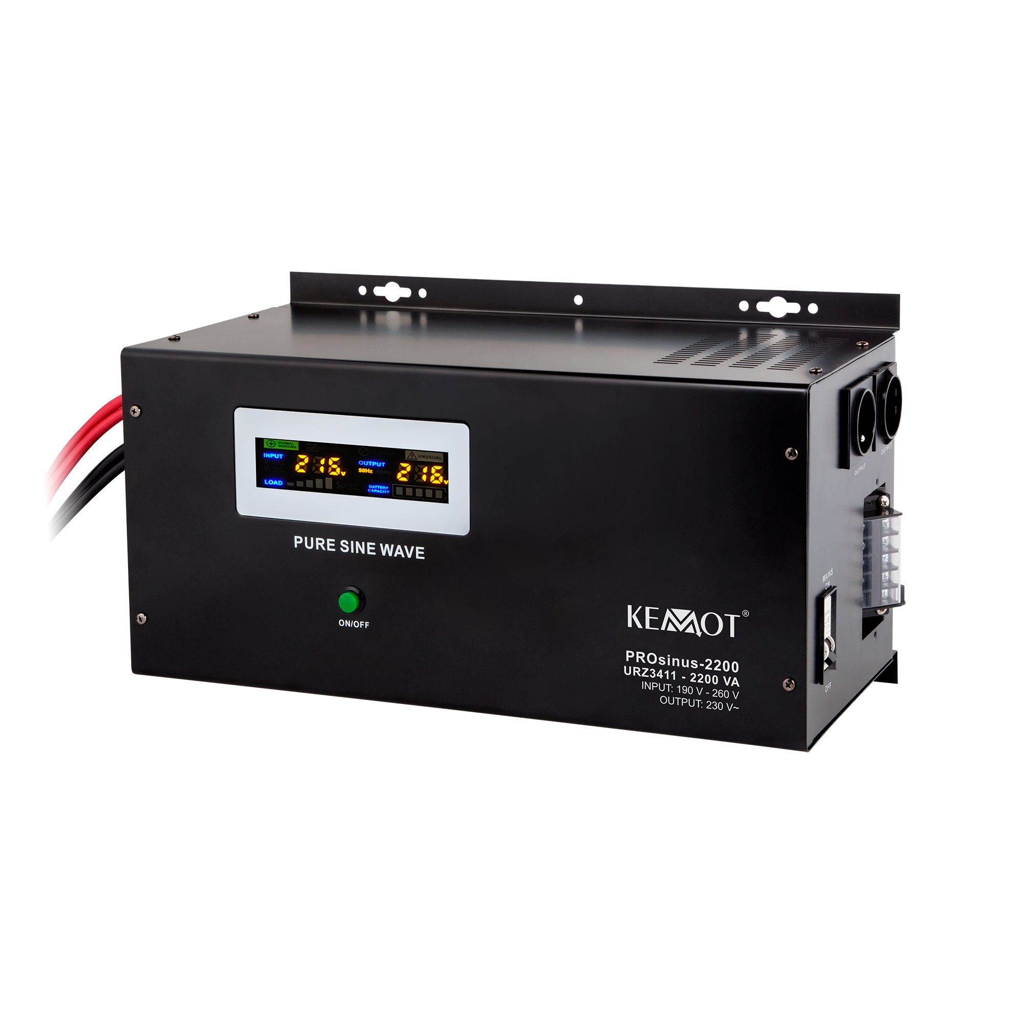 Джерело Безперебійного Живлення KEMOT PROsinus-2200W URZ3411 — Надійне Енергозабезпечення для Важливої Техніки