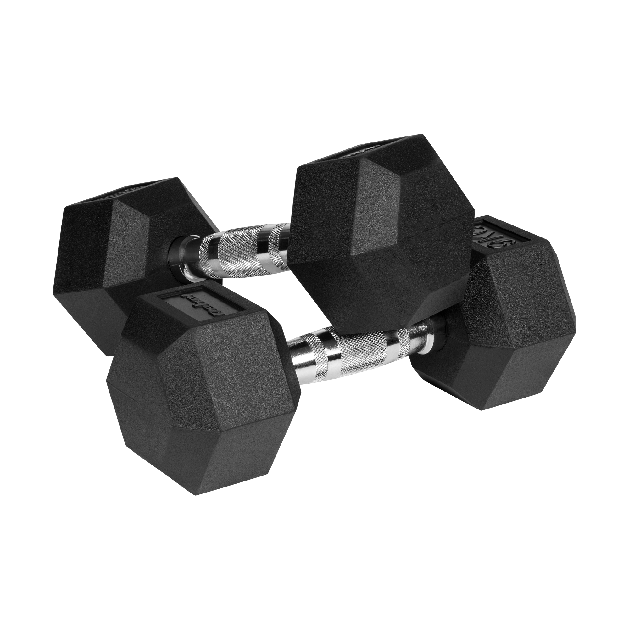 Гантелі HEX 2×9 кг Rebel Active RBA-2325-09 — Компактний Чавунний Комплект для Парних Тренувань - Зображення 2