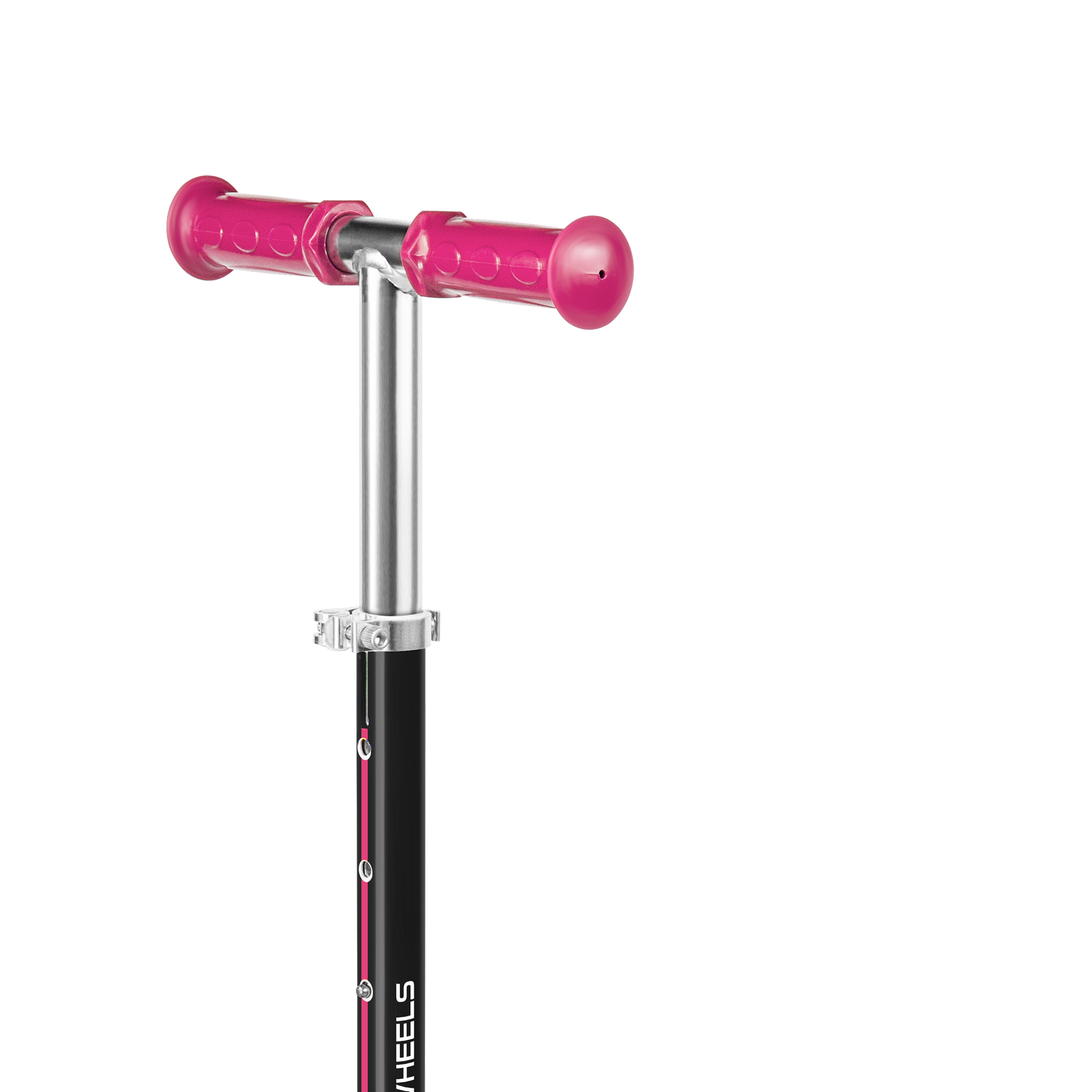 Триколісний Самокат Rebel Kids Wheels ZAB0121P — Рожево-Чорний Стиль і Безпека для Дітей - Зображення 2