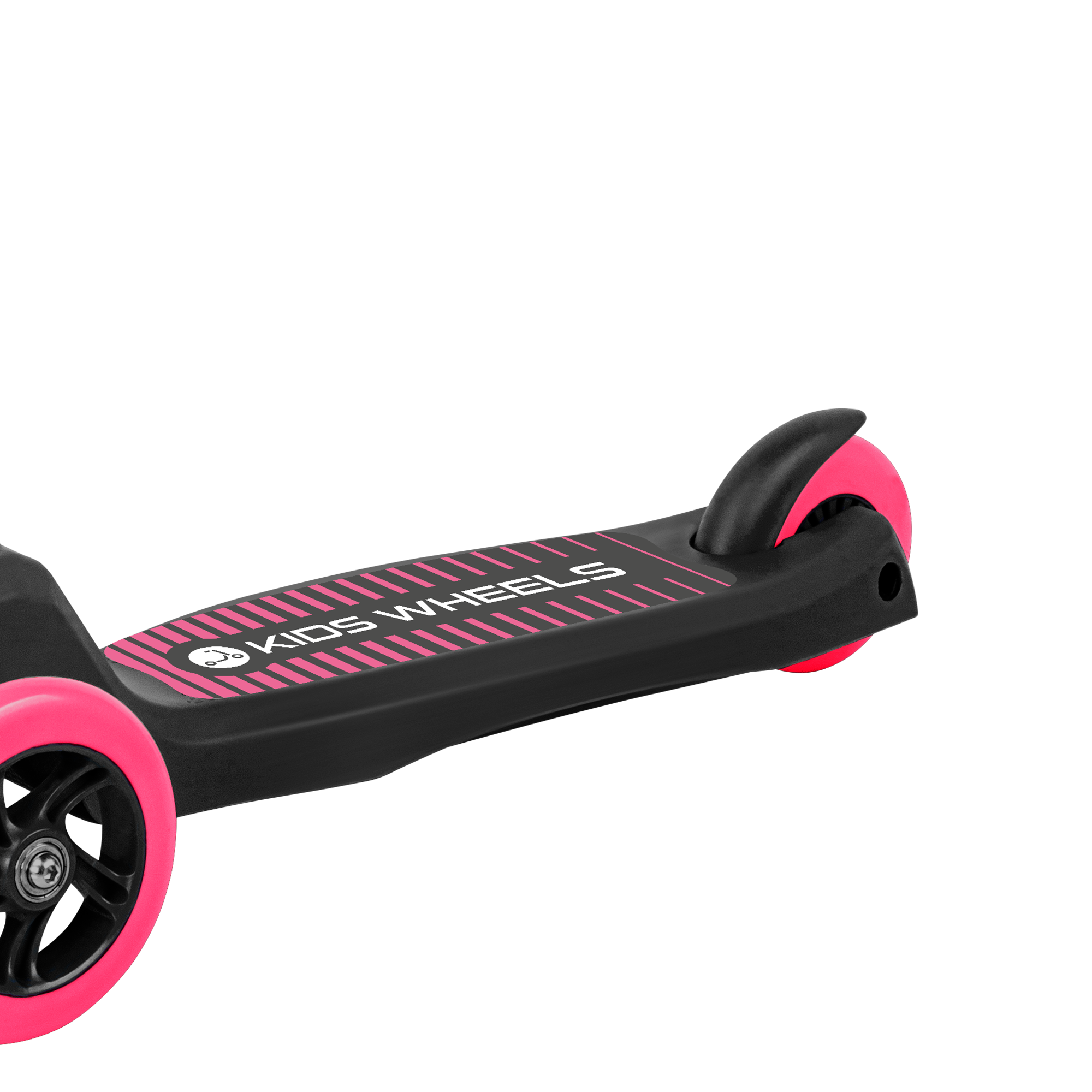 Триколісний Самокат Rebel Kids Wheels ZAB0121P — Рожево-Чорний Стиль і Безпека для Дітей - Зображення 4