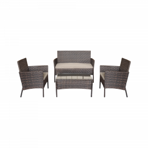 Комплект Садових Меблів TEESA ROSE Коричневий TSA9009 — Класика Затишку та Елегантності