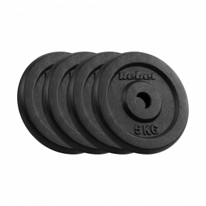 Набір Гир 4×5 кг Rebel Active RBA-2128 — Чавунний Комплект для Функціонального Тренінгу