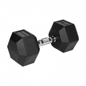 Гантель HEX 17,5 кг Rebel Active RBA-2325-17.5 — Безпечне Покриття і Збалансована Вага