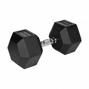 Гантель HEX 27,5 кг Rebel Active RBA-2325-27.5 — Прогумований Чавун для Тренування М’язів