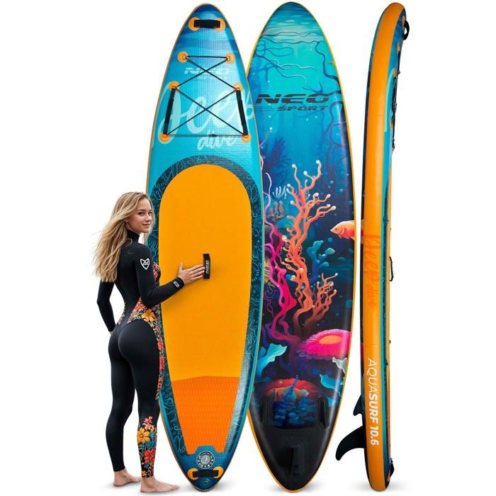 Надувна SUP Дошка Neo-Sport 170204 AquaSurf 320 см — Професійна САП-Дошка, Готова до Хвиль - Зображення 2