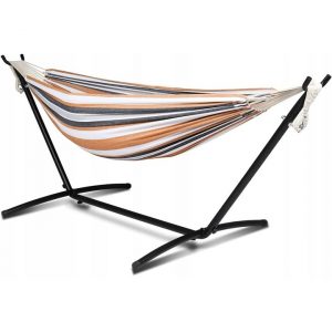 Садовий Гамак з Металевим Каркасом до 240 кг з Чохлом — Максимальний Комфорт для Відпочинку