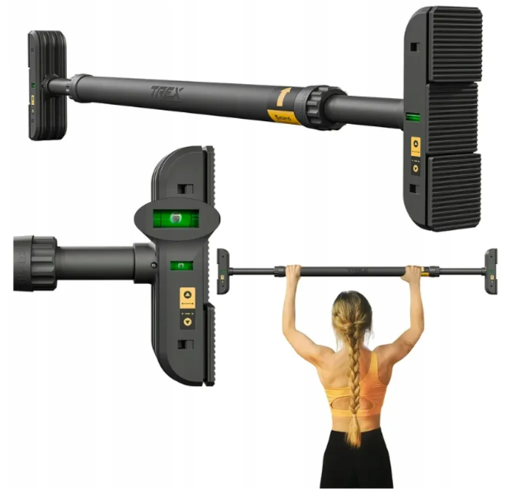 Розсувний турнік Trex Sport TX-020PB 72–110 см — Домашній тренажер для підтягувань та вправ із вагою - Зображення 3
