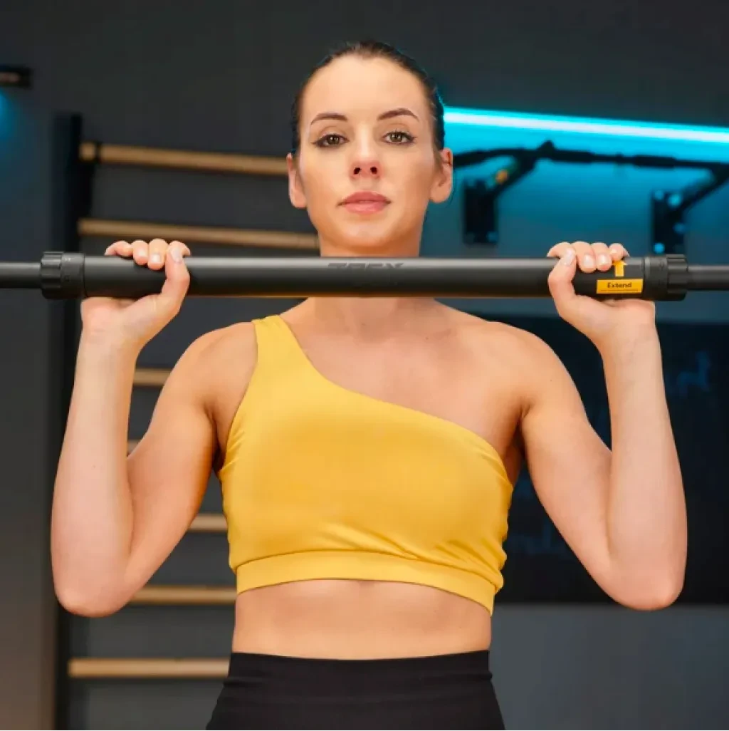 Розсувний турнік Trex Sport TX-020PB 72–110 см — Домашній тренажер для підтягувань та вправ із вагою - Зображення 6