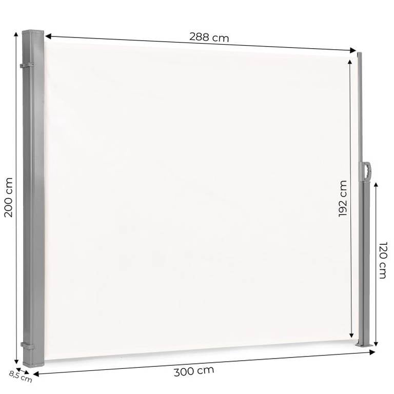 Тент Trendik Home 300×200 см Бежевий (TH-SH-300-200-B) — Ролетна Параван-Маркіза для Саду - Зображення 3