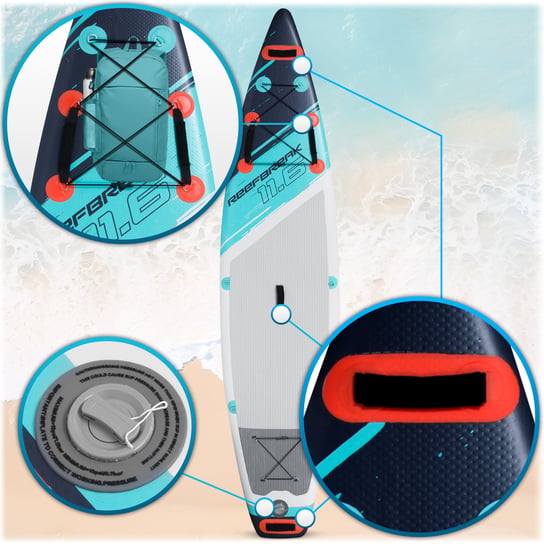 SUP-дошка Neo-Sport Reefbreak 170302 350×81×15 см — Оптимальна Модель для Серферів-початківців - Зображення 6