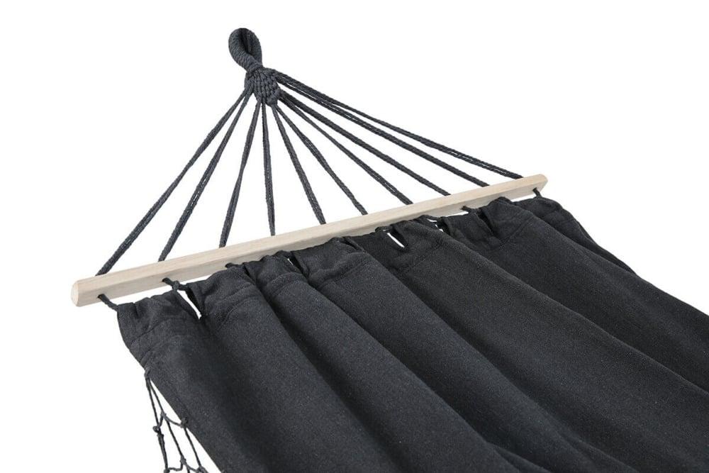 Підвісний Гамак Focus Garden HAWAII 005797 Dark Grey 280×100 см — Елегантний Бахромований Релакс - Зображення 4