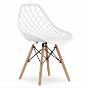 Ажурне Крісло MODERN OSLO DSW Біле — Елегантний Дизайн для Інтер’єру (3559)