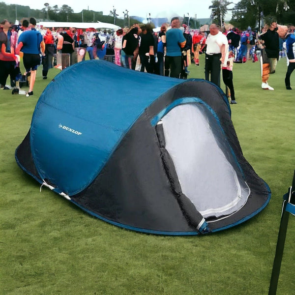 Кемпінговий Намет Dunlop Pop-up 2 02931 — Синій 2-місний Саморозкладаючийся Намет - Зображення 2