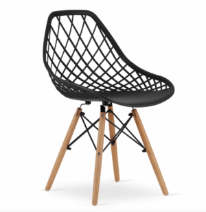 Ажурний Стілець Modern OSLO DSW Чорний — Стиль для Кухні та Їдальні (3558)