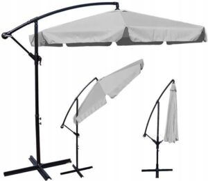 Парасоля Ekspand  350×250 см Сіра — Надійний Захист від Сонця з Комфортом