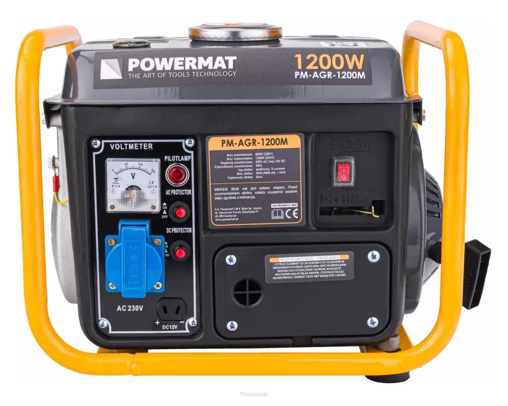 Генератор Бензиновий Однофазний Powermat 1200 Вт 2HP 230V - Надійне Джерело Енергії для Будинку - Зображення 2