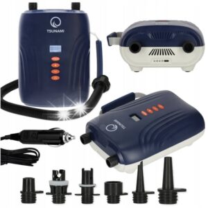Електричний насос для SUP-дошки TSUNAMI CAR DAP-01 зі змінними наконечниками