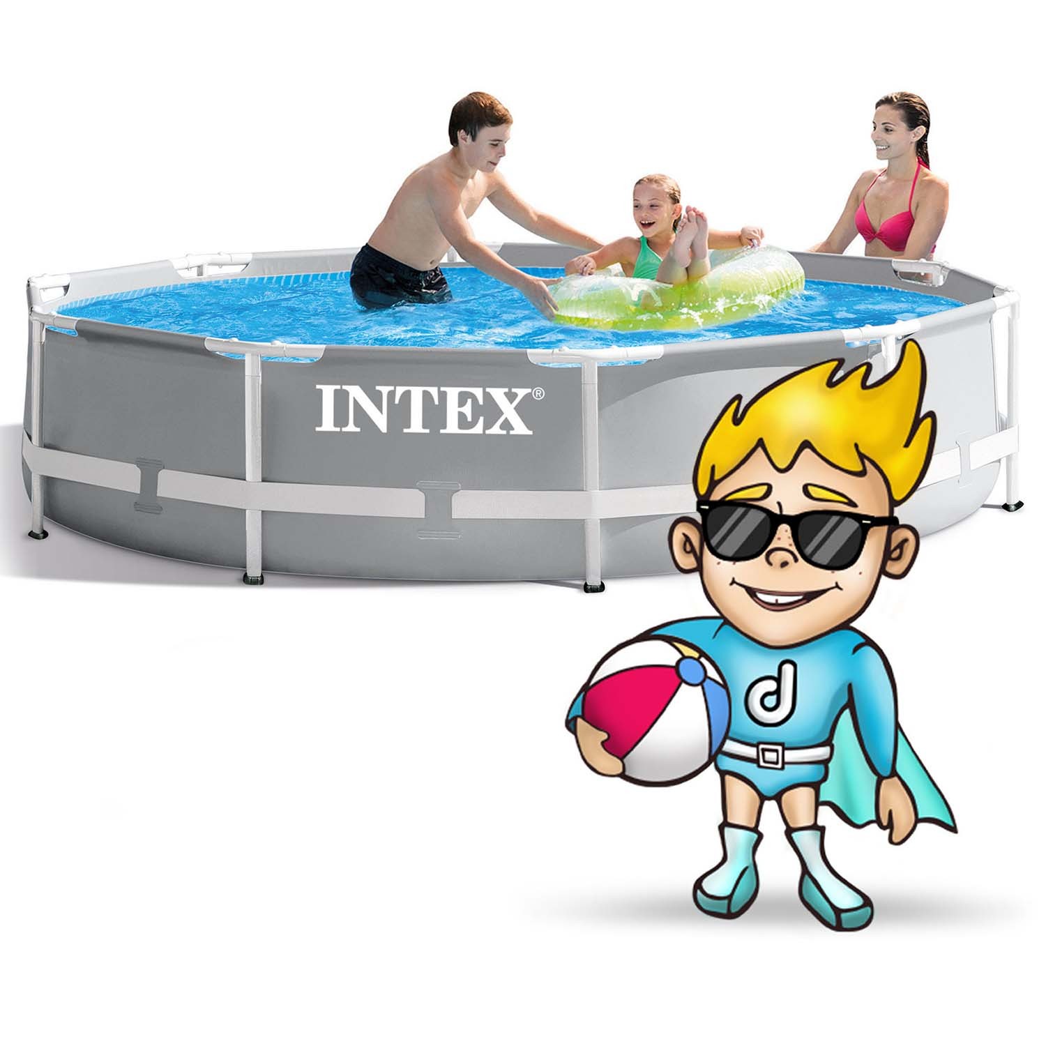 Каркасний Басейн Intex 26702 3в1 305×76 см — Універсальний Відпочинок та Охолодження для Родини - Зображення 2