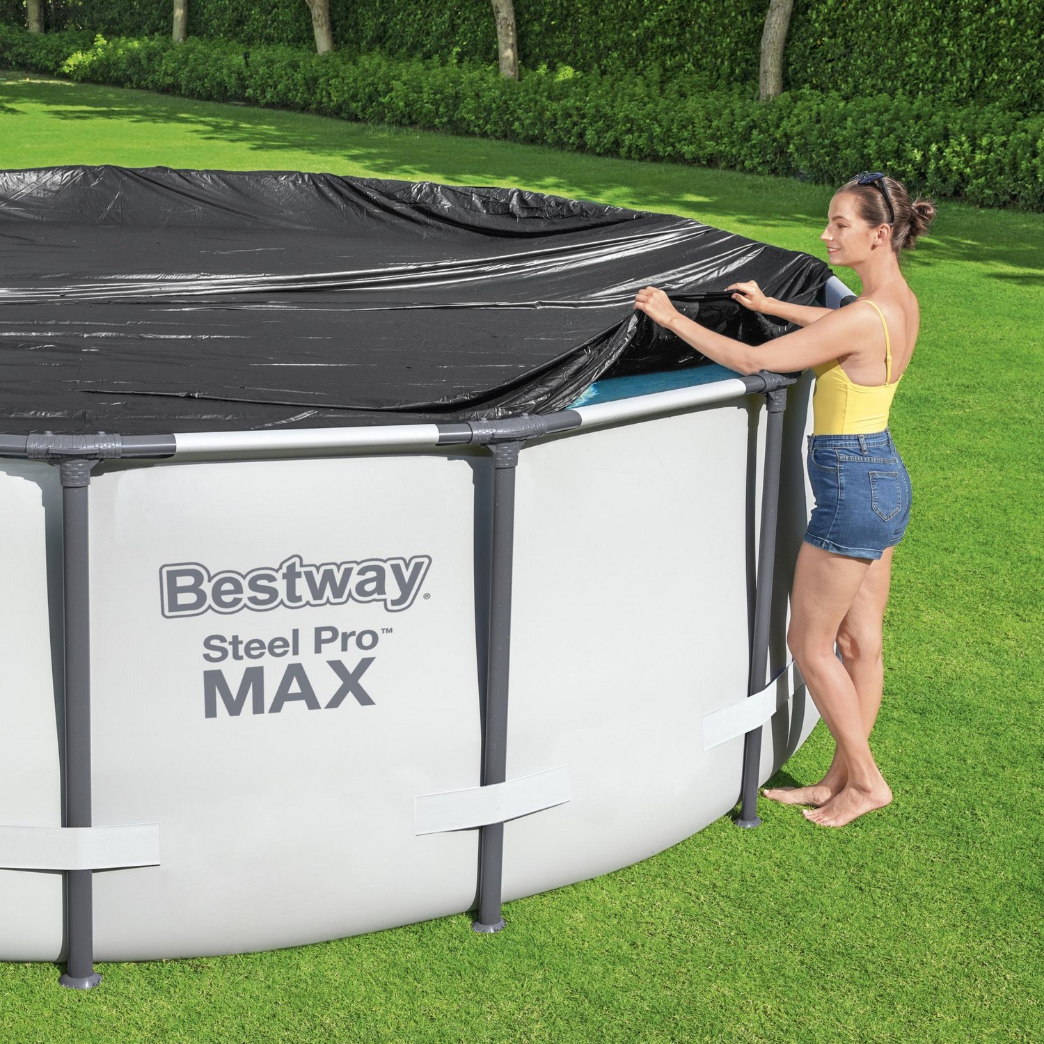 Накриття для каркасного басейну Bestway 58036 305 см - Зображення 6