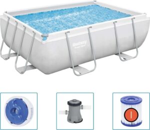 Басейн каркасний прямокутний 4в1 Bestway 56629, 282 x 196 x 84 см