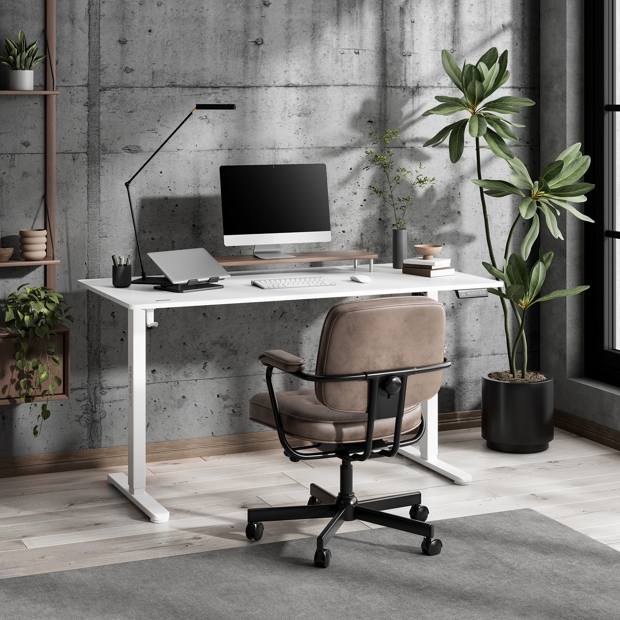 Геймерський стіл SENSE7 Nojo LIGHT 140 см x 70 см ( White ) - Зображення 2