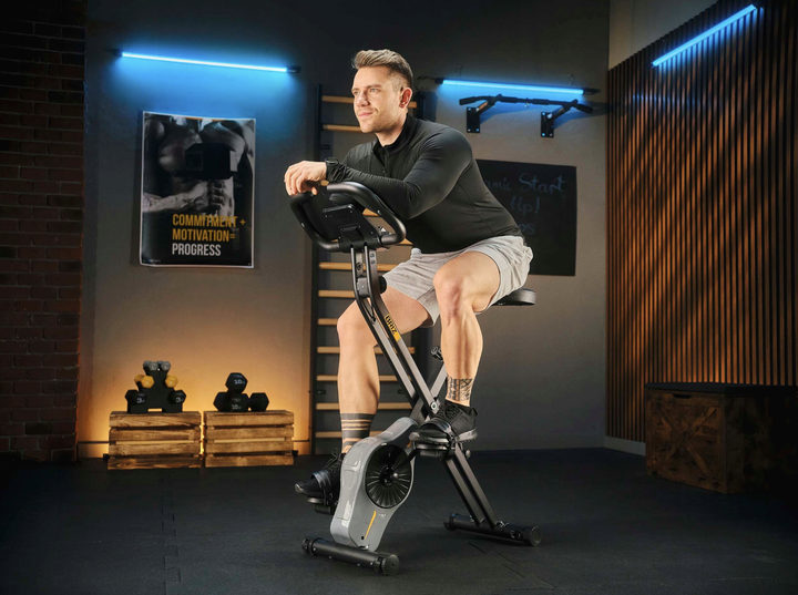 Магнітний складаний велотренажер Trex Sport Xbike BRIZ TX-340XB сірого кольору - Зображення 8