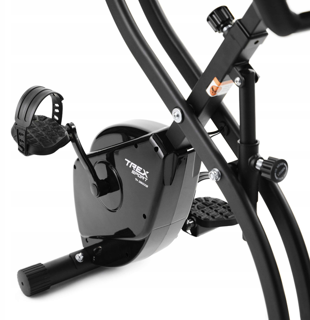 Магнітний складаний велотренажер Trex Sport Xbike PYRO TX-360XB чорного кольору - Зображення 2