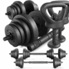 Набір регульованих бітумних гантелей 4 в 1 Trex Sport 2х20 кг TX-020SNO