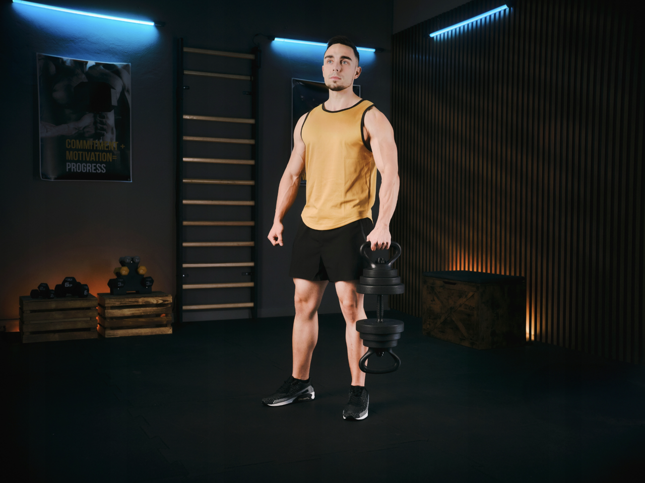 Набір регульованих бітумних гантелей 4 в 1 Trex Sport 2х20 кг TX-020SNO - Зображення 3