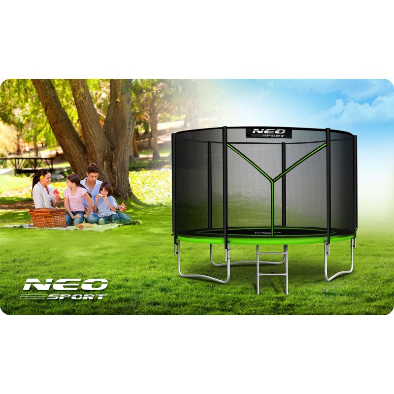 Батут Neo-Sport 8ft 252 см з NS-08z231 Драбинка і Захисна Сітка Зовнішня - Зображення 2