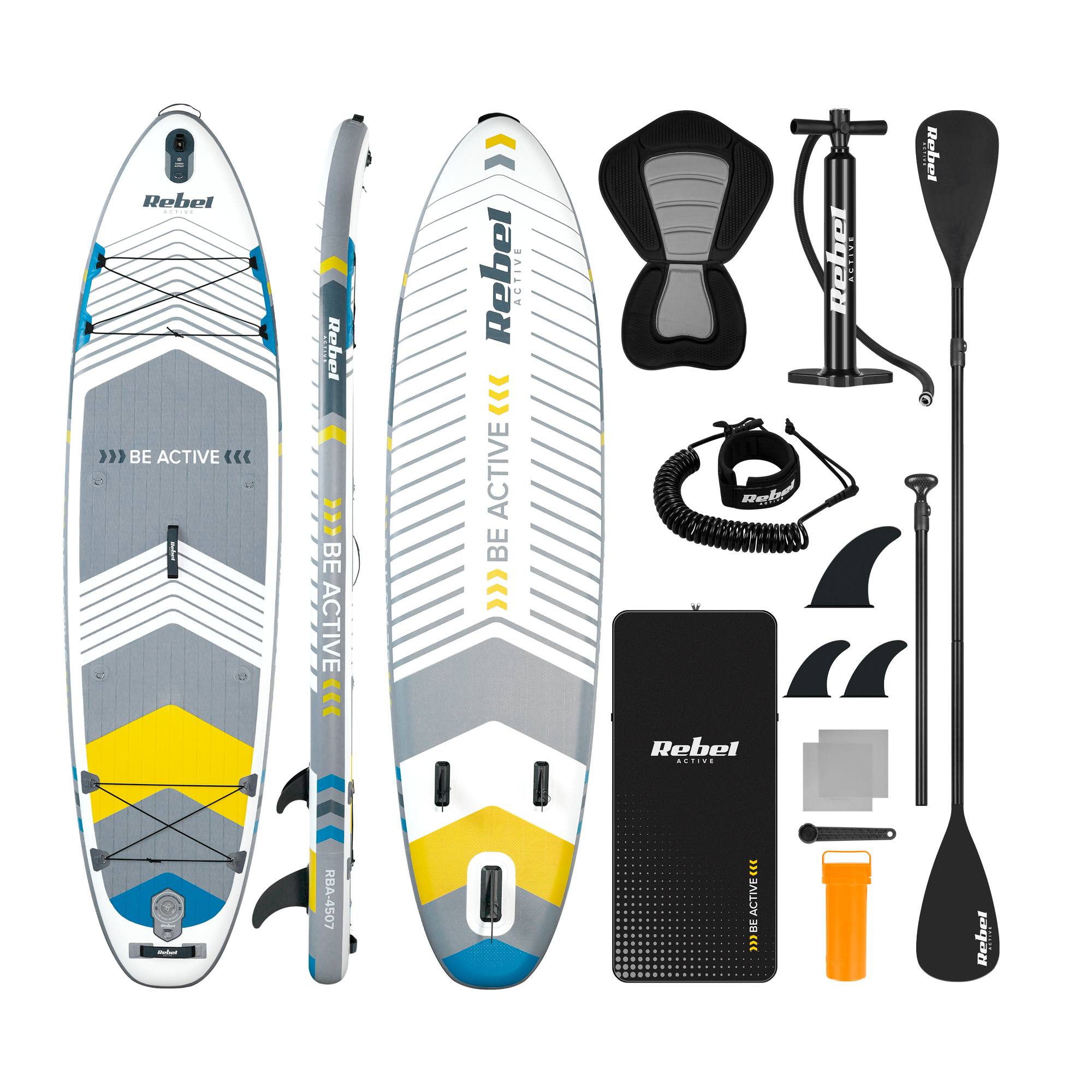 SUP дошка Rebel RBA-4507-WH 335 см