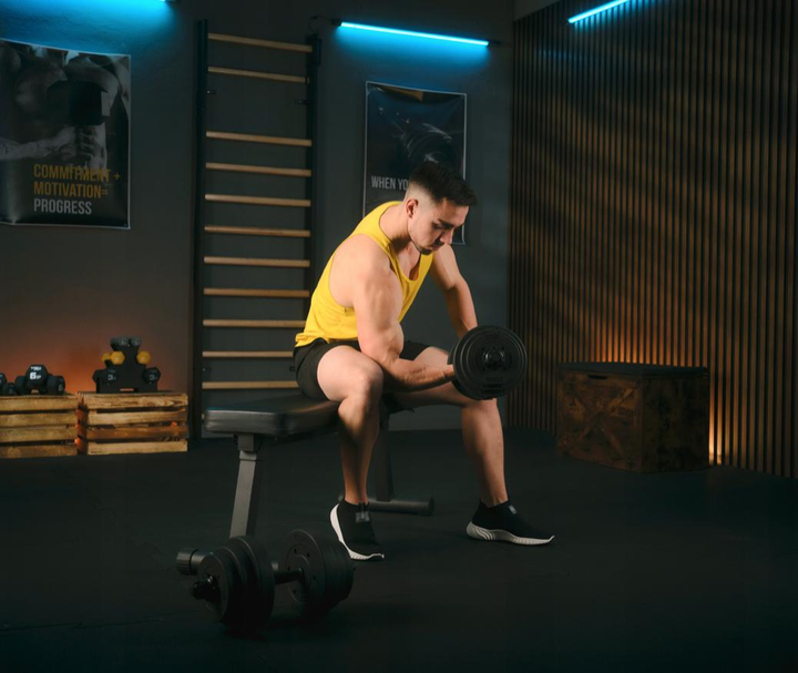 Pегульована бітумна гантель Trex Sport 1х20 кг TX-020SNO - Зображення 2