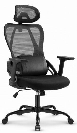 Офісне крісло CABRO C507 чорна тканина