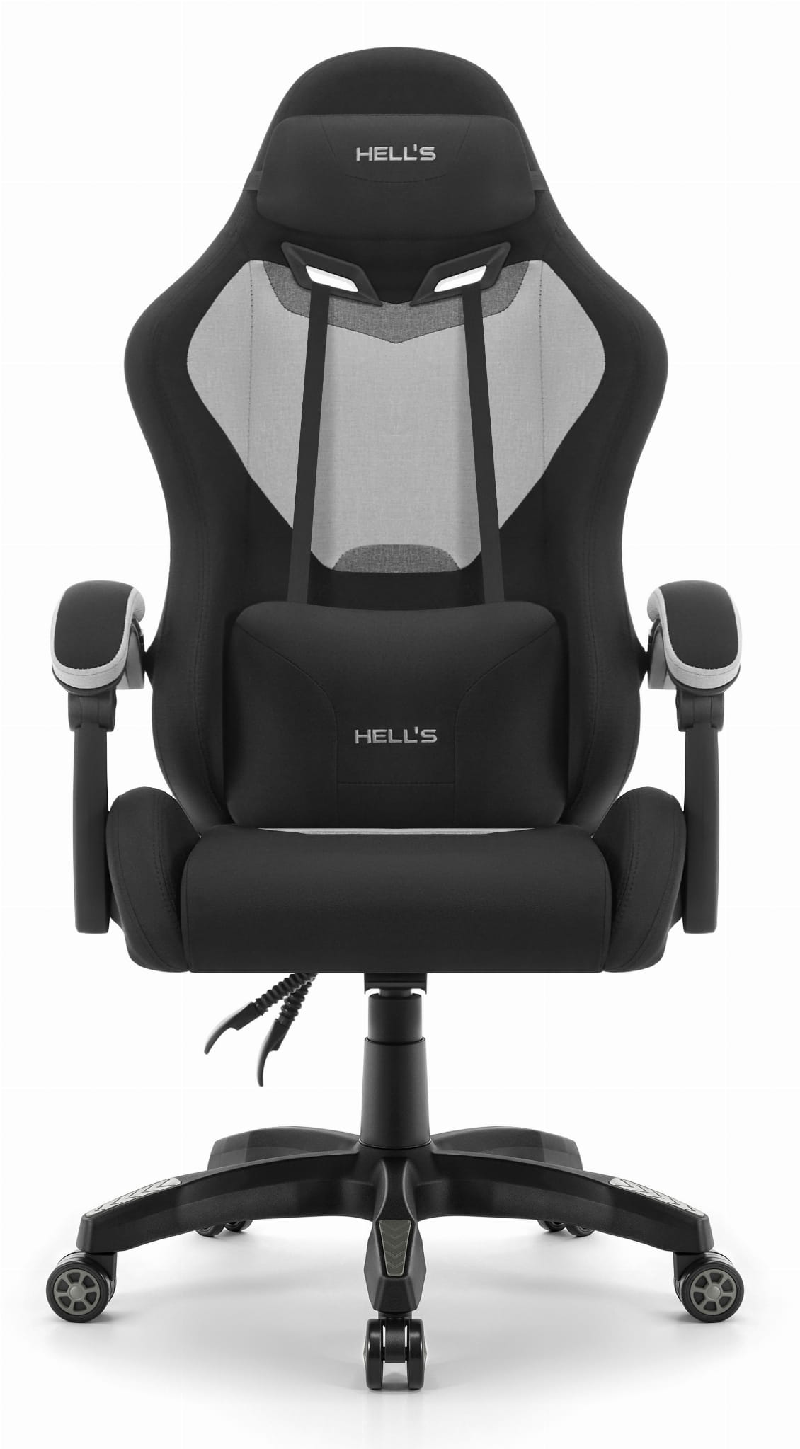 Геймерське крісло Hell's Chair HC-1012 Black Grey тканина - Зображення 2
