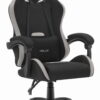 Геймерське крісло Hell's Chair HC-1012 Black Grey тканина/замша
