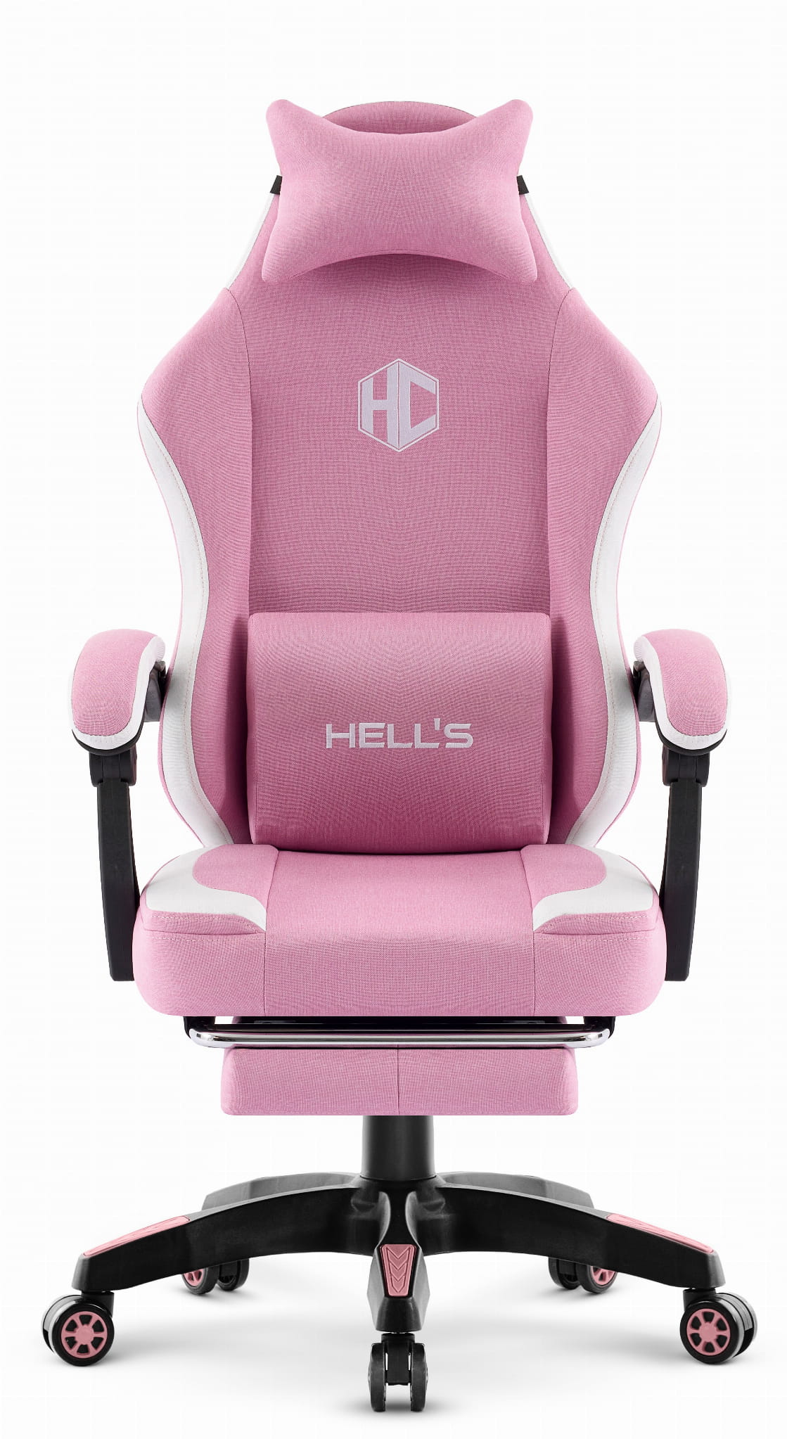 Геймерське крісло Hell's Chair HC-1016 Pink тканина - Зображення 3