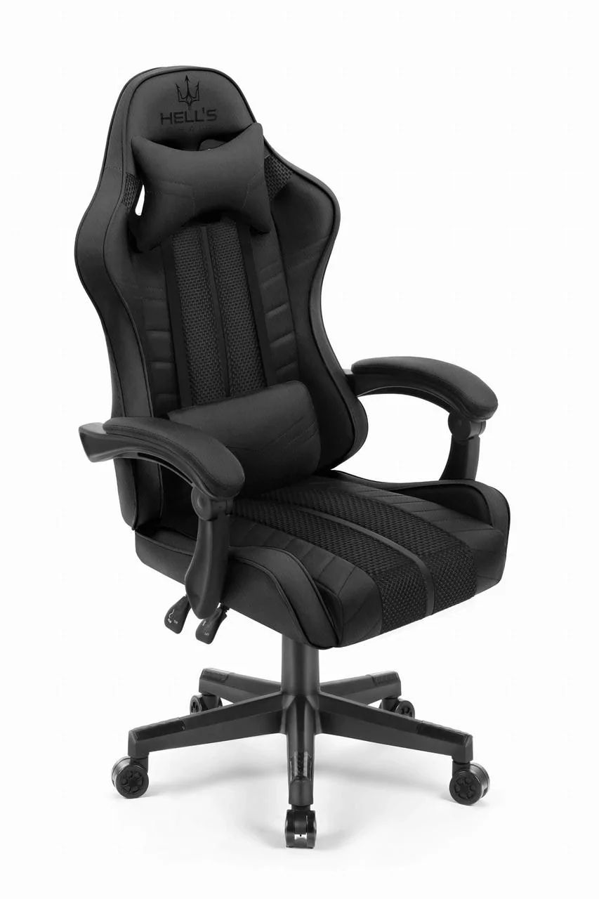 Геймерське крісло тканина Hell's Chair HC- 1004 Black - Зображення 2