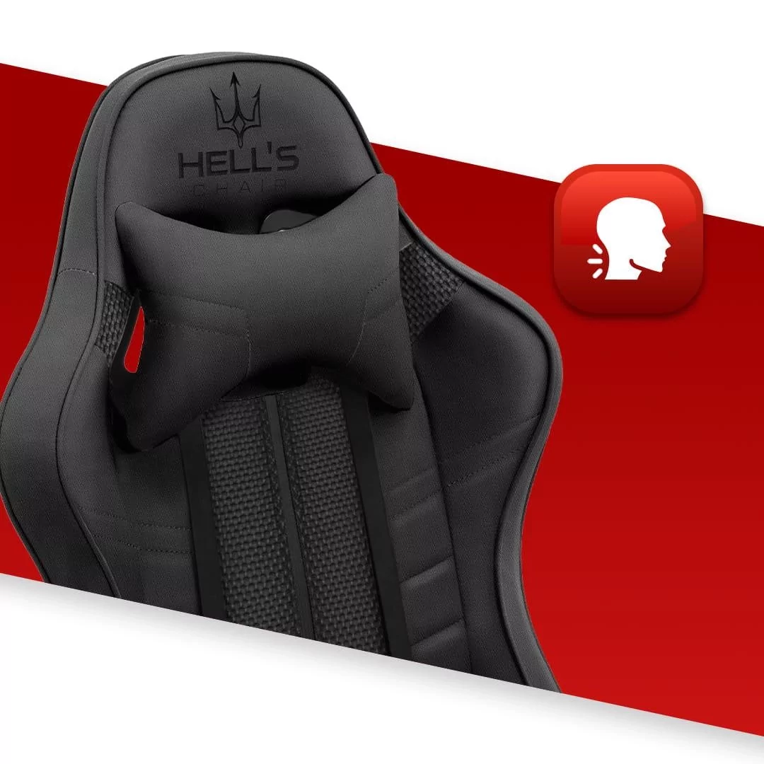 Геймерське крісло тканина Hell's Chair HC- 1004 Black - Зображення 8