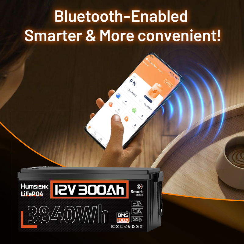 Акумулятор Humsienk 300Ah 12V 100A (HS12V300AH100BT) - Зображення 4