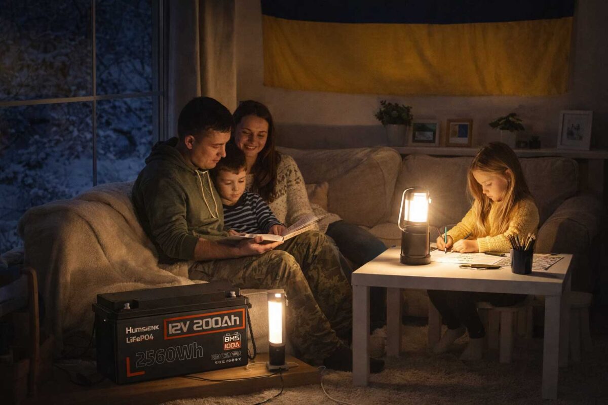 Акумулятор Humsienk LiFePO4 12V 200Ah батарея з BMS 100A HS12V200AH100 - Зображення 6