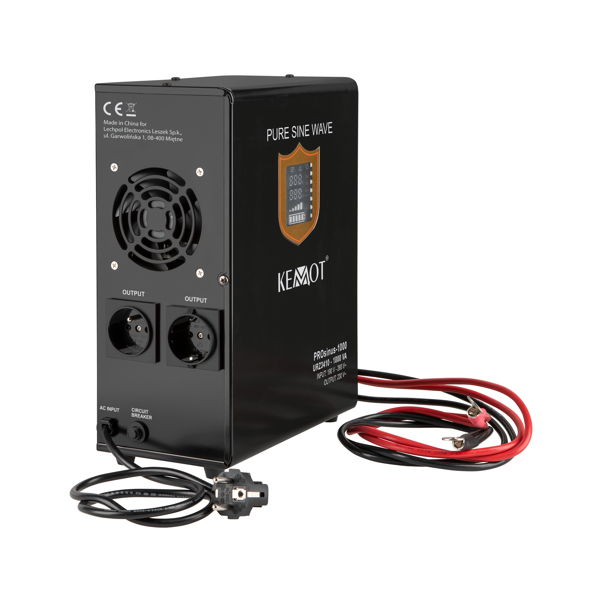Джерело безперебійного живлення Kemot PROsinus-1000W URZ3410 - Зображення 2
