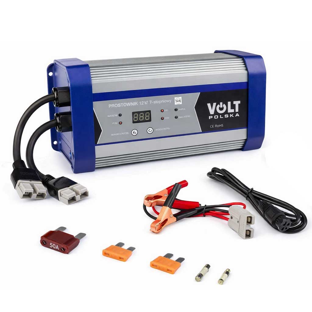 Зарядний пристрій для акумуляторів AGM GEL VRLA LiFePO4 Volt Polska 12V 40A 7-ступінчастий 6PRLIFE40A - Зображення 4