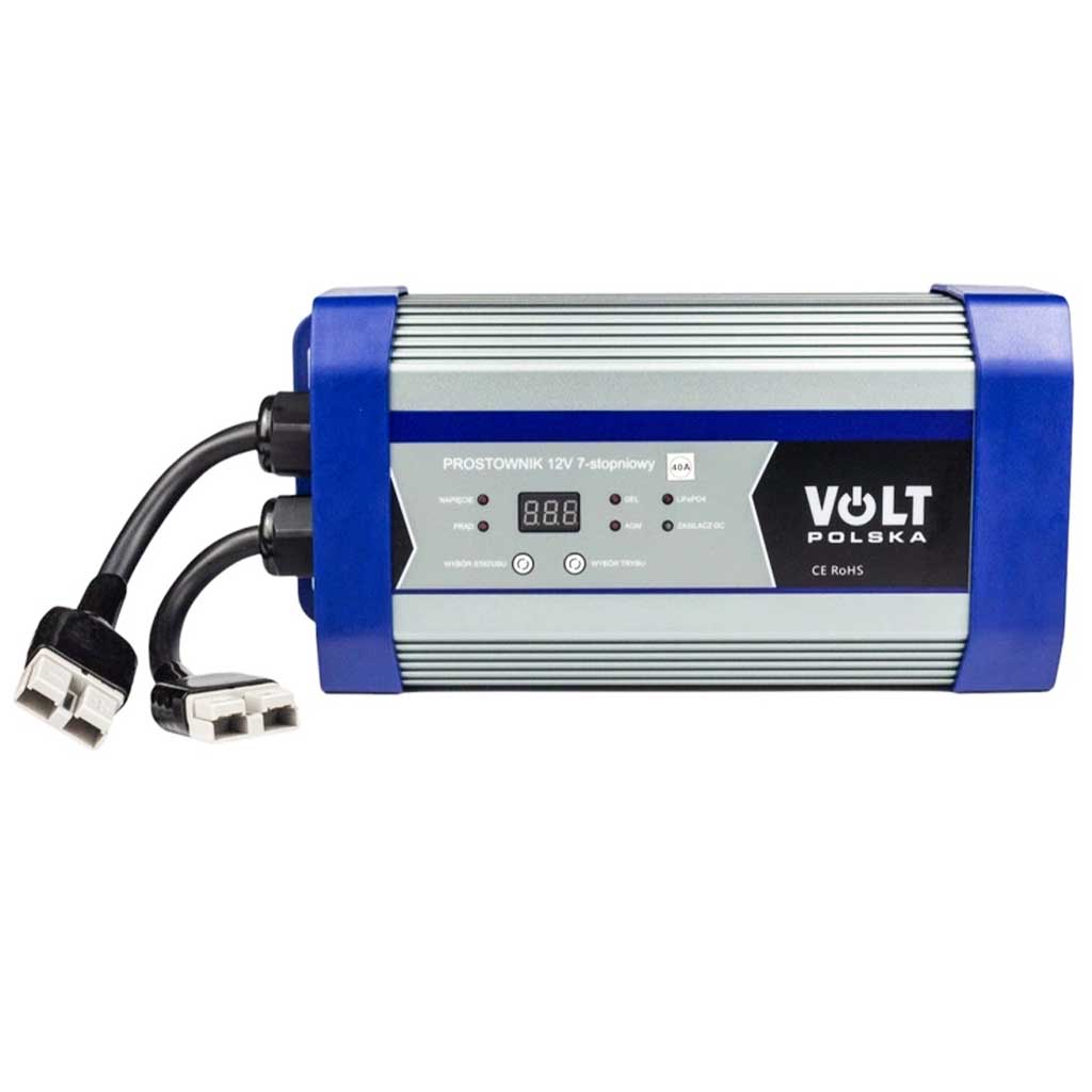 Зарядний пристрій для акумуляторів AGM GEL VRLA LiFePO4 Volt Polska 12V 40A 7-ступінчастий 6PRLIFE40A - Зображення 6